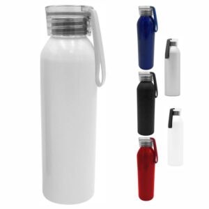 ST 0602 / LB 9630 - Botella Metálica con Tira de Silicona