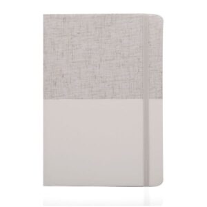 NF 2134 - Cuaderno / Libreta de lino + cuero soft