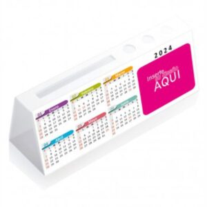 MA 0492 - Calendario Plástico Con Portalápiz
