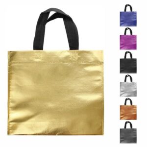 MA 7853-8 - Eco Bolsa De Friselina Metalizada 30x30x10
