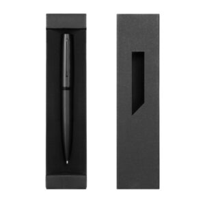 ST 0281 - Bolígrafo Metálico Negro En Caja