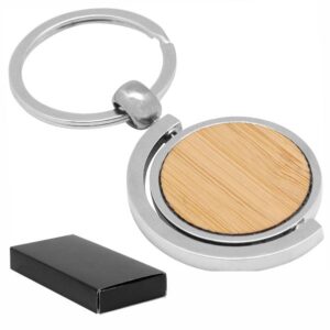 ST 0648 - Llavero Circular De Bamboo