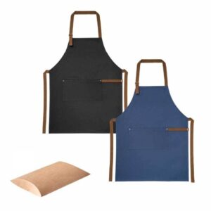 IM 1026D - Delantal Con Pechera Y Bolsilllo